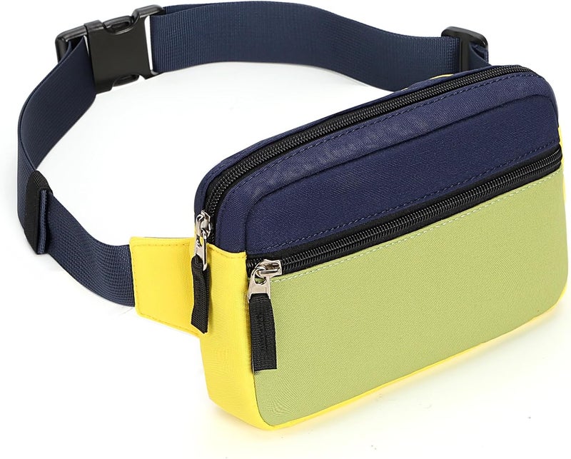 cotmcor Store Valentines Day Gifts for Kids: Fanny Pack Birthday Gift for 5 6 7 8 9 10 11 12 Year Old Teen Girls, Preppy Cute Trendy Stuff Colorblock Crossbody Bag Adjustable Belt Bags for Travel Outdoor - Image 1